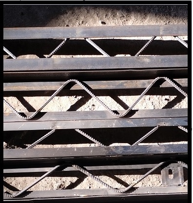 وال پست کرمیت با زیگزاگ پیوسته