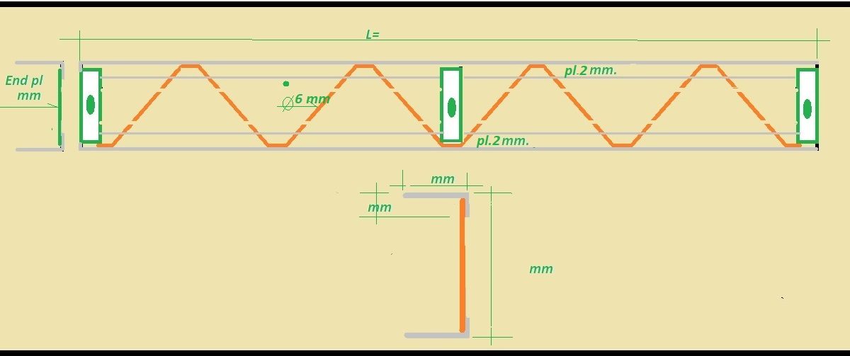 وال پست کرمیت با زیگزاگ پیوسته